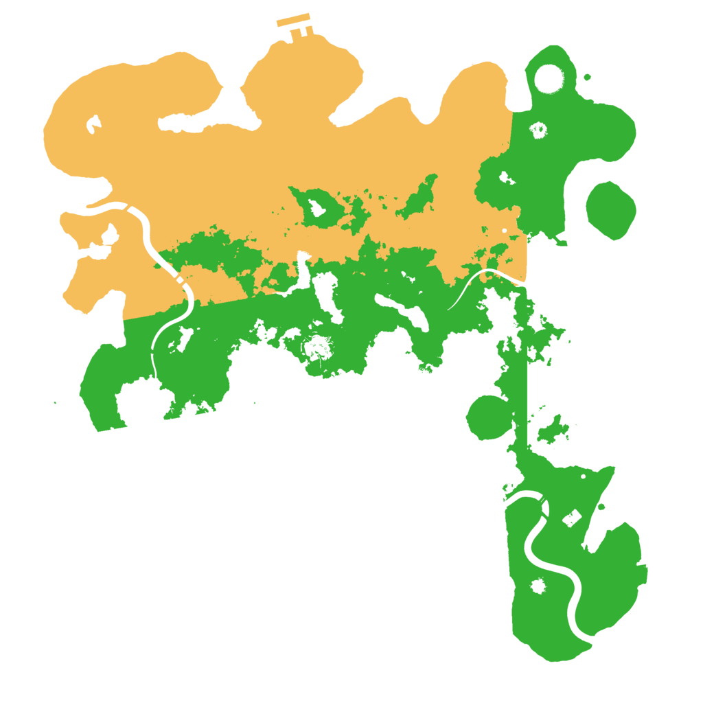 Biome Rust Map: Procedural Map, Size: 4250, Seed: 1201579187