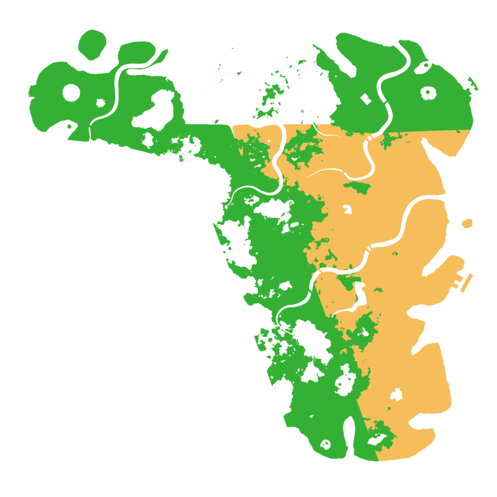 Biome Rust Map: Procedural Map, Size: 5000, Seed: 1349576