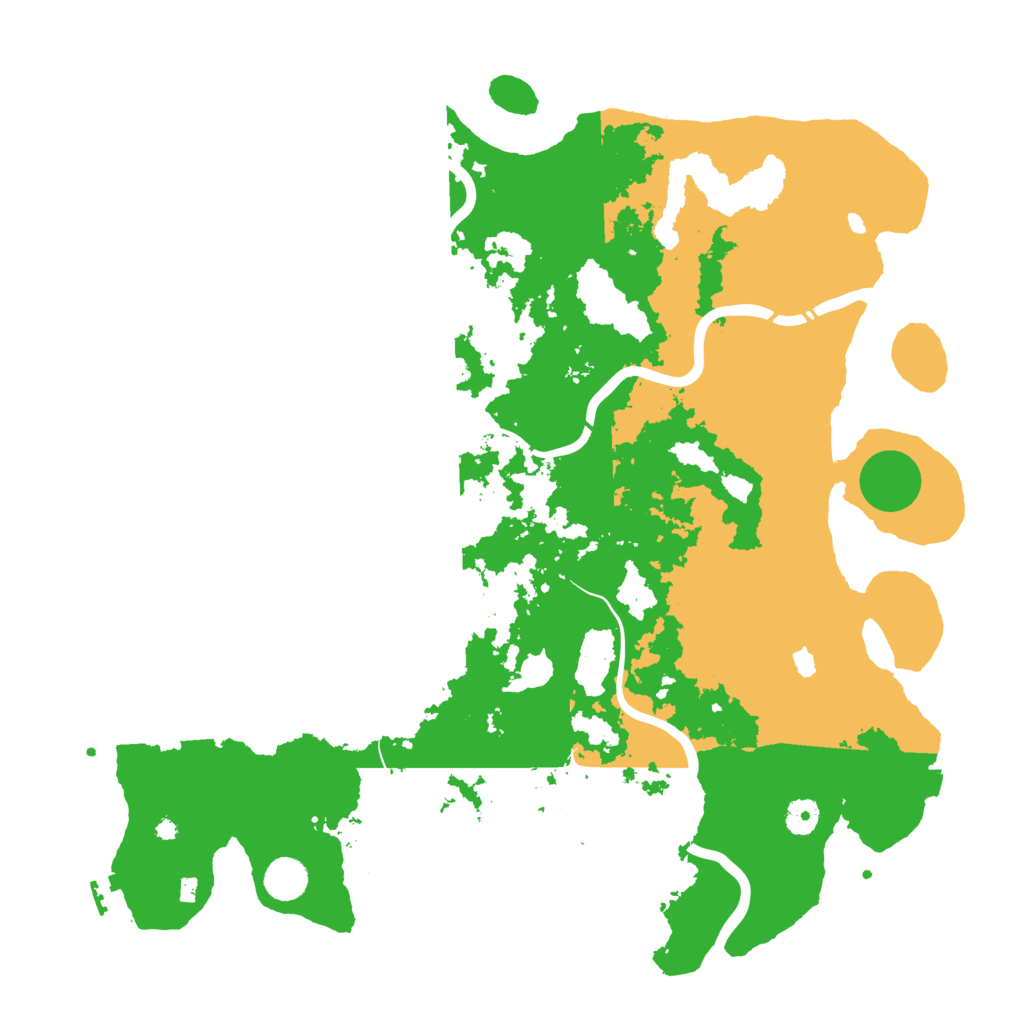 Biome Rust Map: Procedural Map, Size: 4400, Seed: 64870018