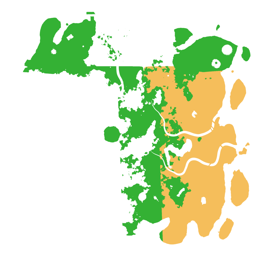 Biome Rust Map: Procedural Map, Size: 4500, Seed: 1986558641