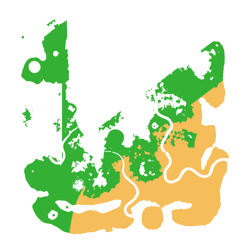 Biome Rust Map: Procedural Map, Size: 3950, Seed: 45001