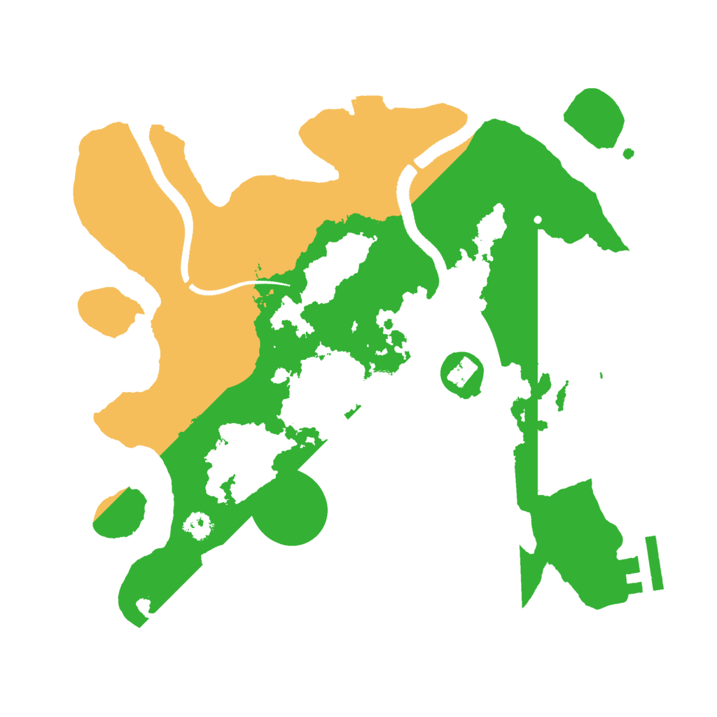 Biome Rust Map: Procedural Map, Size: 2666, Seed: 666