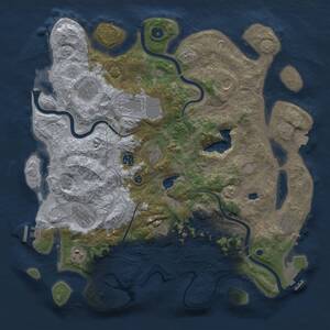 Thumbnail Rust Map: Procedural Map, Size: 4250, Seed: 2066349380, 16 Monuments