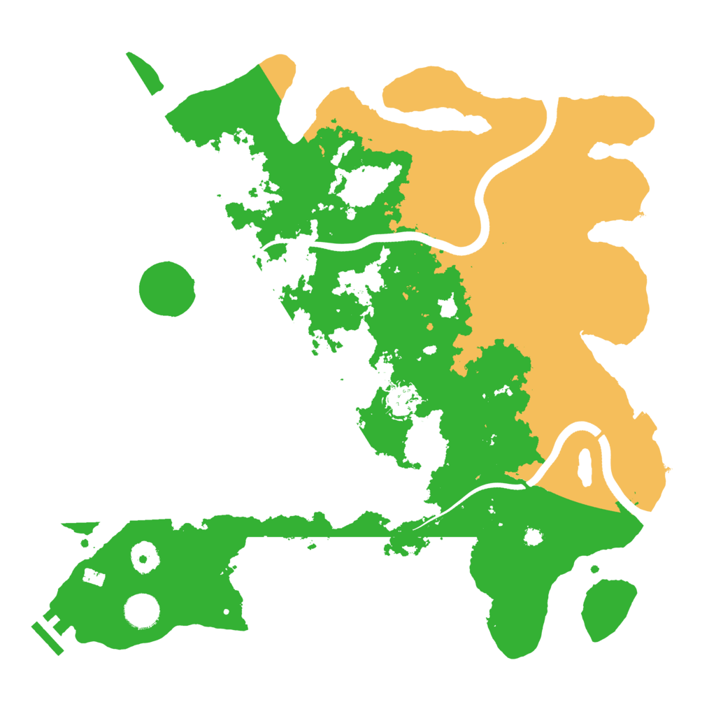 Biome Rust Map: Procedural Map, Size: 3600, Seed: 209