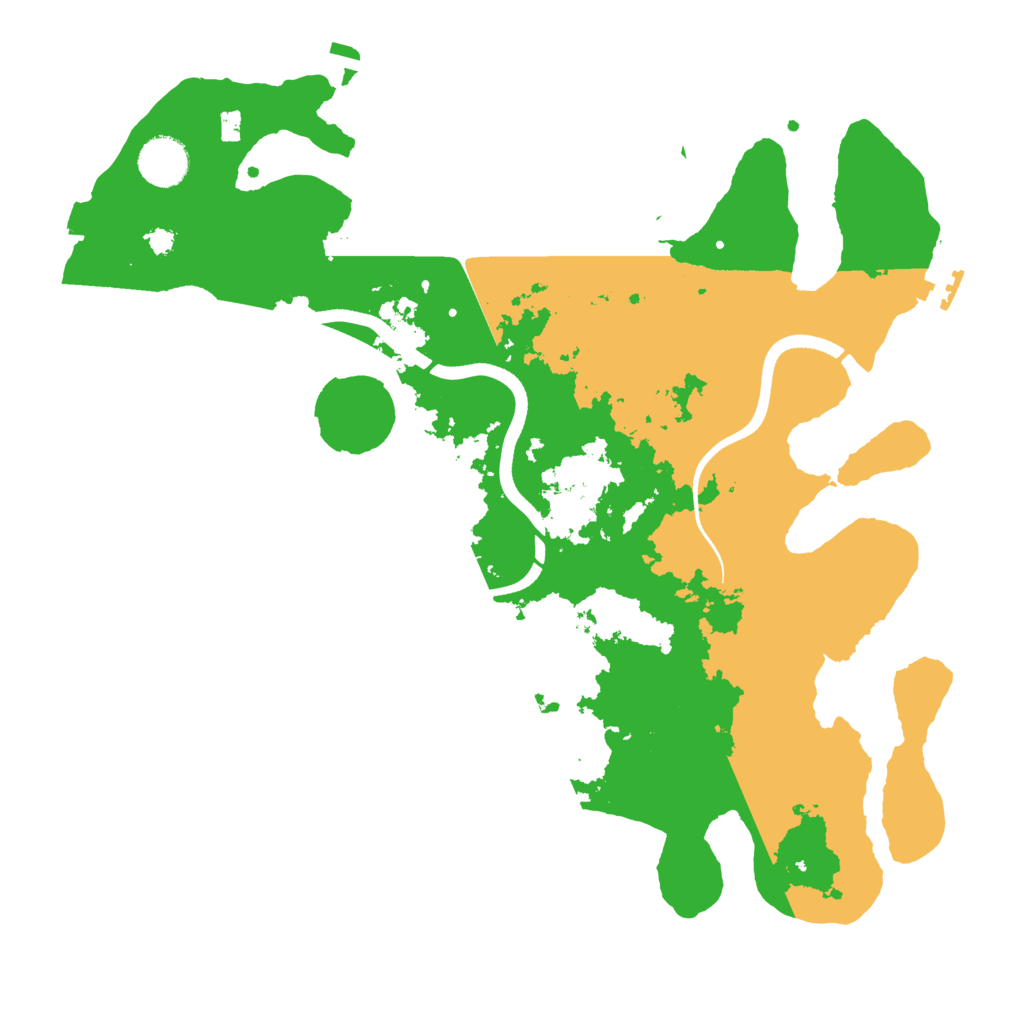 Biome Rust Map: Procedural Map, Size: 3600, Seed: 261847058