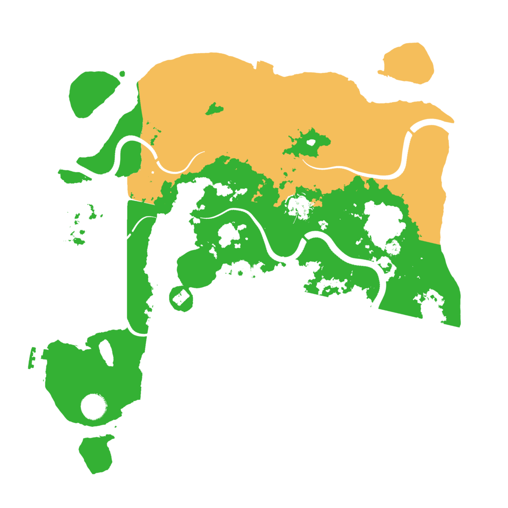 Biome Rust Map: Procedural Map, Size: 3500, Seed: 452529635