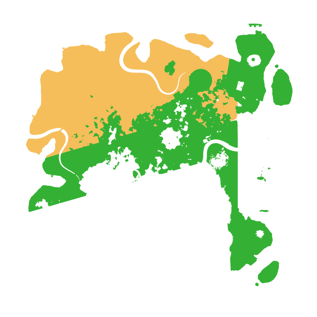 Biome Rust Map: Procedural Map, Size: 3700, Seed: 1102677869
