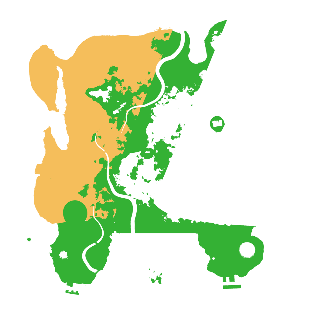 Biome Rust Map: Procedural Map, Size: 3500, Seed: 77552353