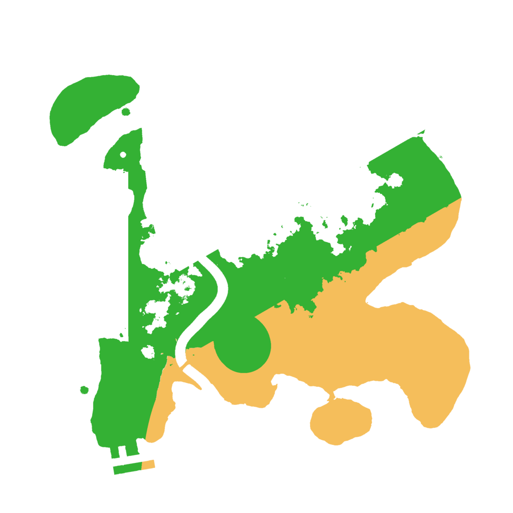Biome Rust Map: Procedural Map, Size: 2500, Seed: 510415819
