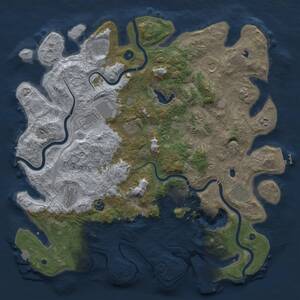 Thumbnail Rust Map: Procedural Map, Size: 4650, Seed: 226815639, 17 Monuments