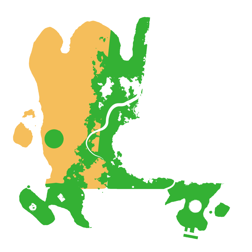 Biome Rust Map: Procedural Map, Size: 3500, Seed: 14928961