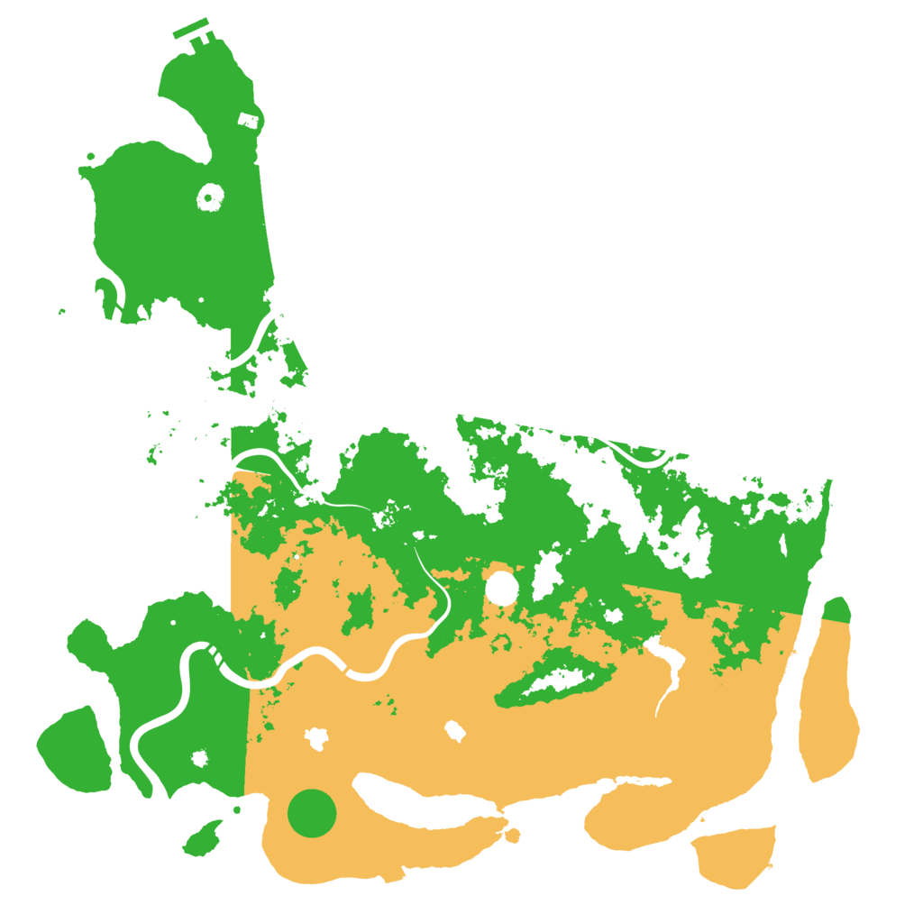 Biome Rust Map: Procedural Map, Size: 5000, Seed: 18666409