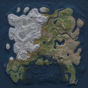 Thumbnail Rust Map: Procedural Map, Size: 4250, Seed: 17722838, 15 Monuments