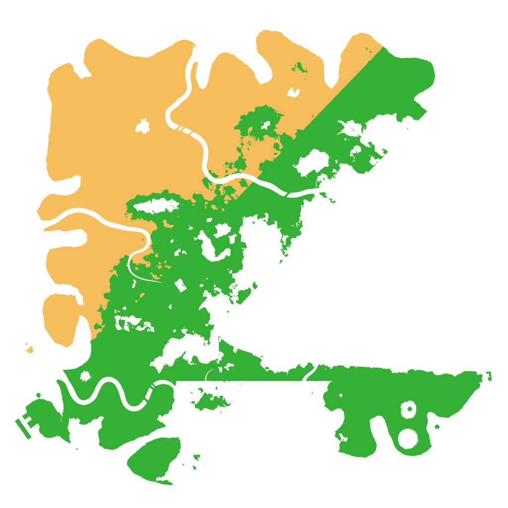 Biome Rust Map: Procedural Map, Size: 4500, Seed: 630975768