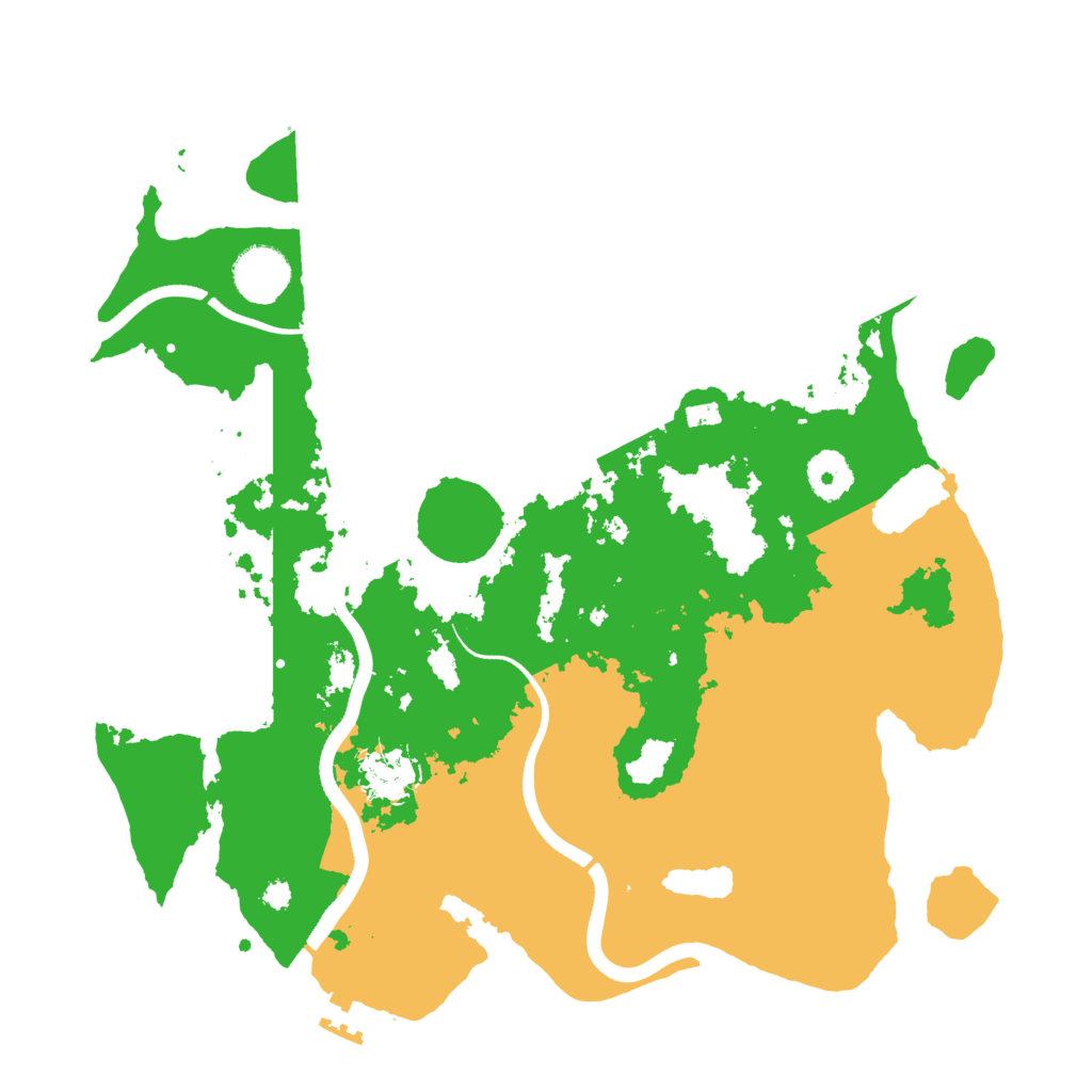 Biome Rust Map: Procedural Map, Size: 3500, Seed: 527946741