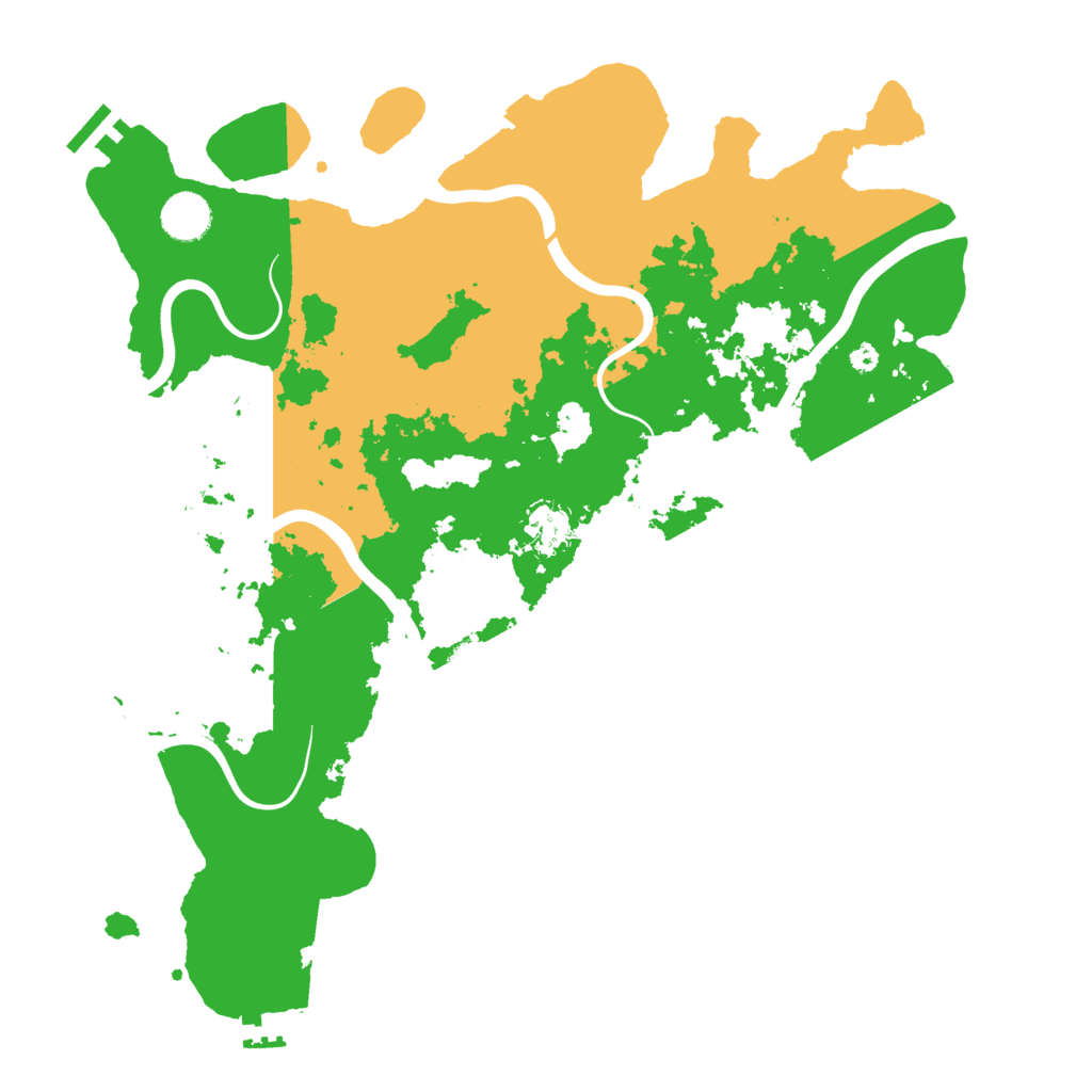 Biome Rust Map: Procedural Map, Size: 3900, Seed: 435654555