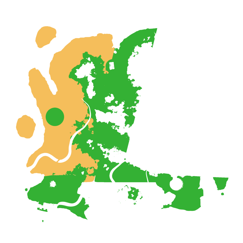 Biome Rust Map: Procedural Map, Size: 3500, Seed: 676342634