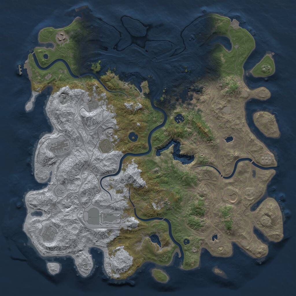 Rust Map: Procedural Map, Size: 4750, Seed: 20022026, 17 Monuments