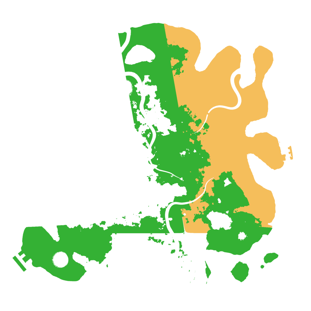 Biome Rust Map: Procedural Map, Size: 3500, Seed: 650297025