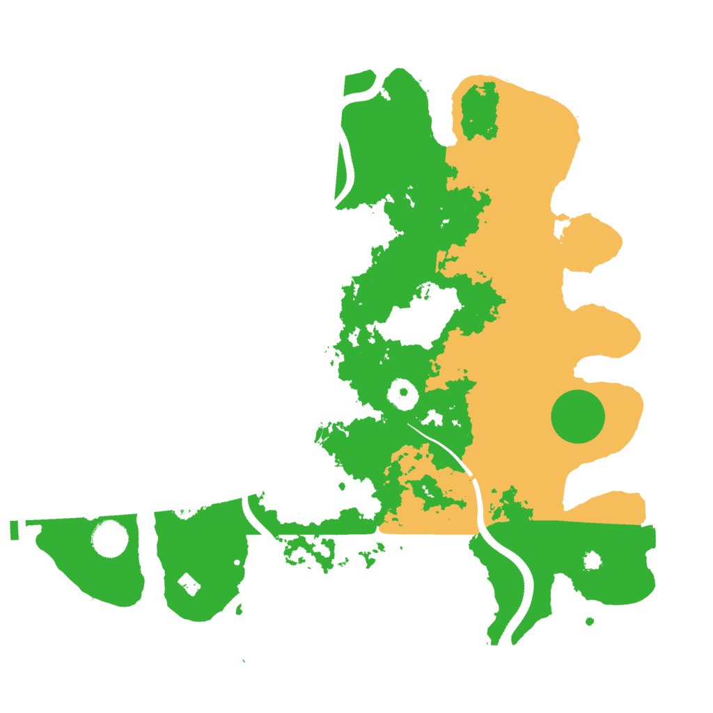 Biome Rust Map: Procedural Map, Size: 3500, Seed: 665466588