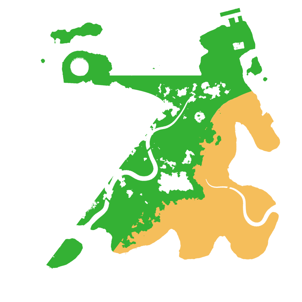 Biome Rust Map: Procedural Map, Size: 3000, Seed: 1091068580