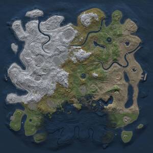 Thumbnail Rust Map: Procedural Map, Size: 4500, Seed: 467133921, 16 Monuments