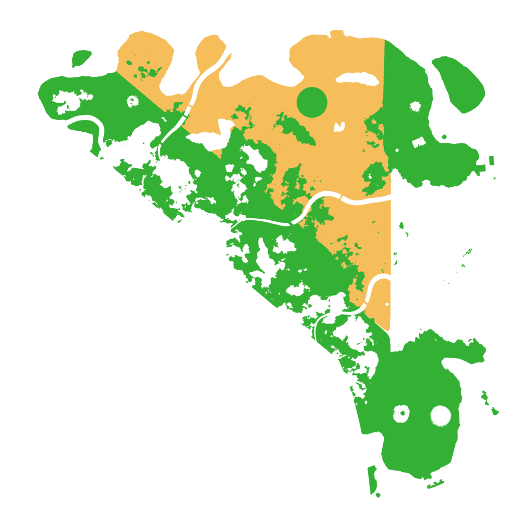 Biome Rust Map: Procedural Map, Size: 4500, Seed: 257904307