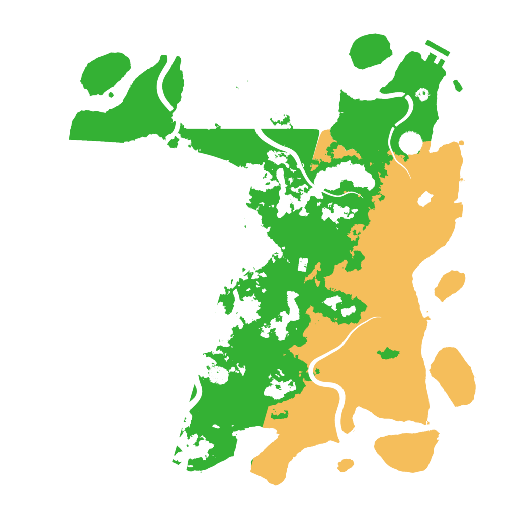Biome Rust Map: Procedural Map, Size: 4000, Seed: 669916557