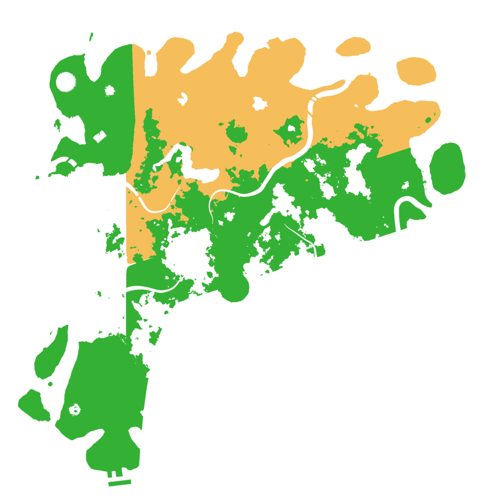 Biome Rust Map: Procedural Map, Size: 4500, Seed: 530171503