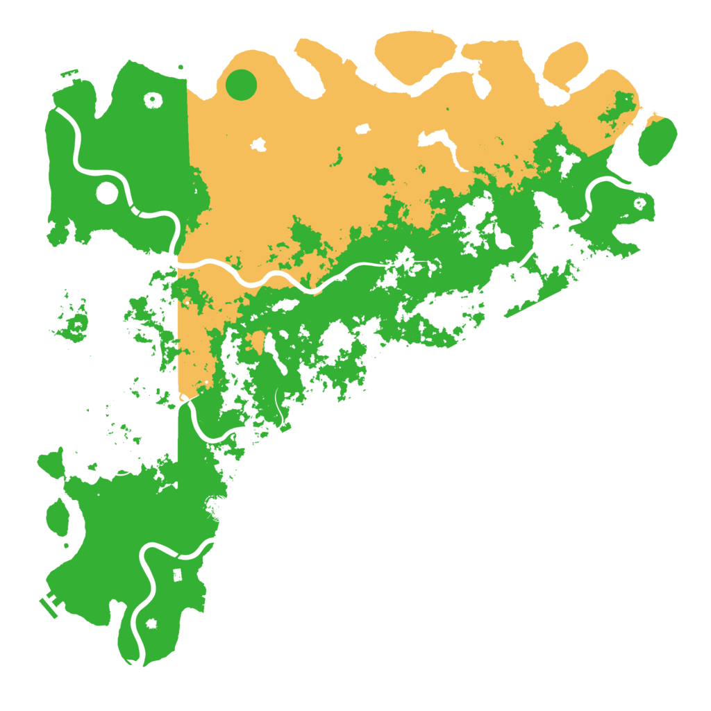 Biome Rust Map: Procedural Map, Size: 6000, Seed: 20260208