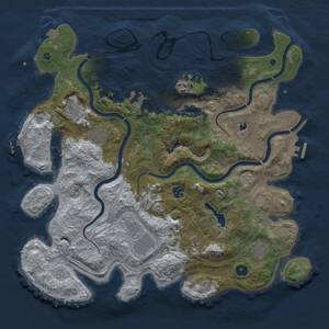 Thumbnail Rust Map: Procedural Map, Size: 4250, Seed: 75108698, 15 Monuments