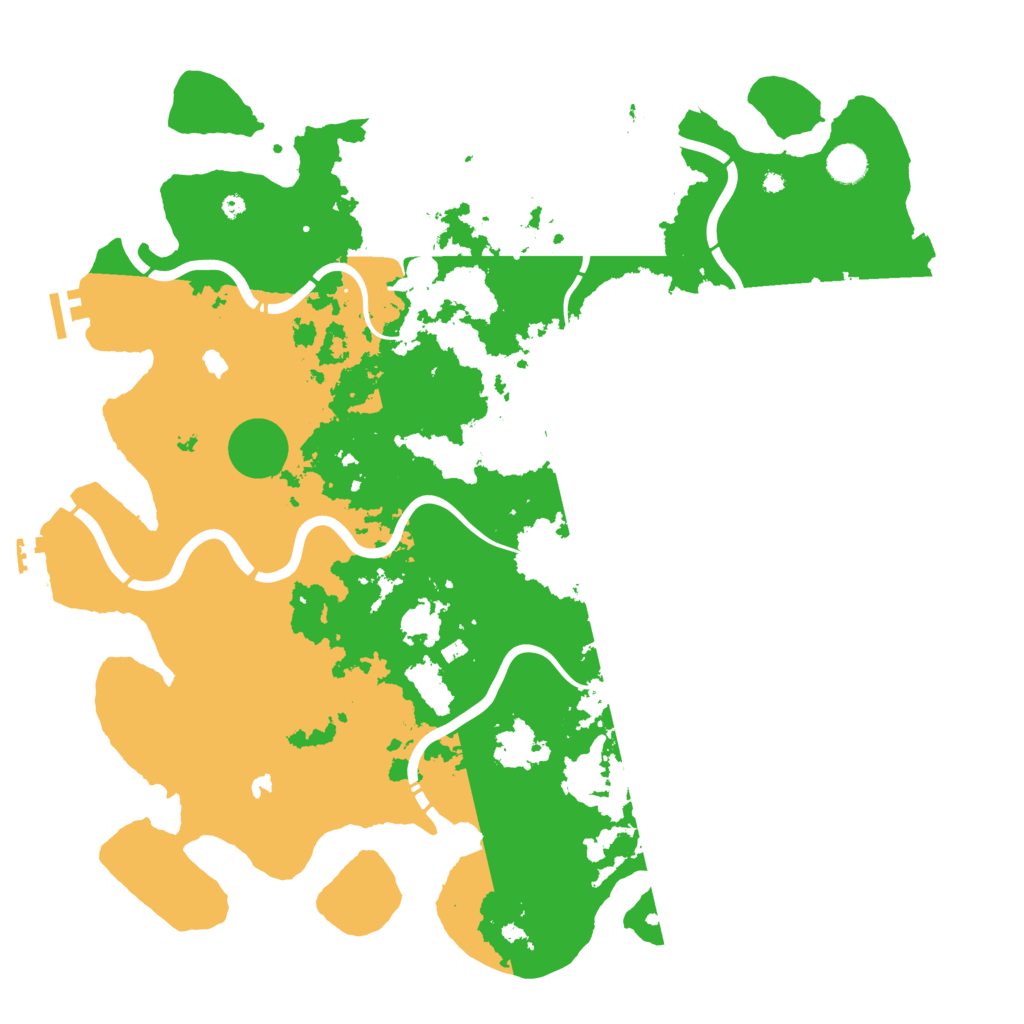 Biome Rust Map: Procedural Map, Size: 4500, Seed: 490385532