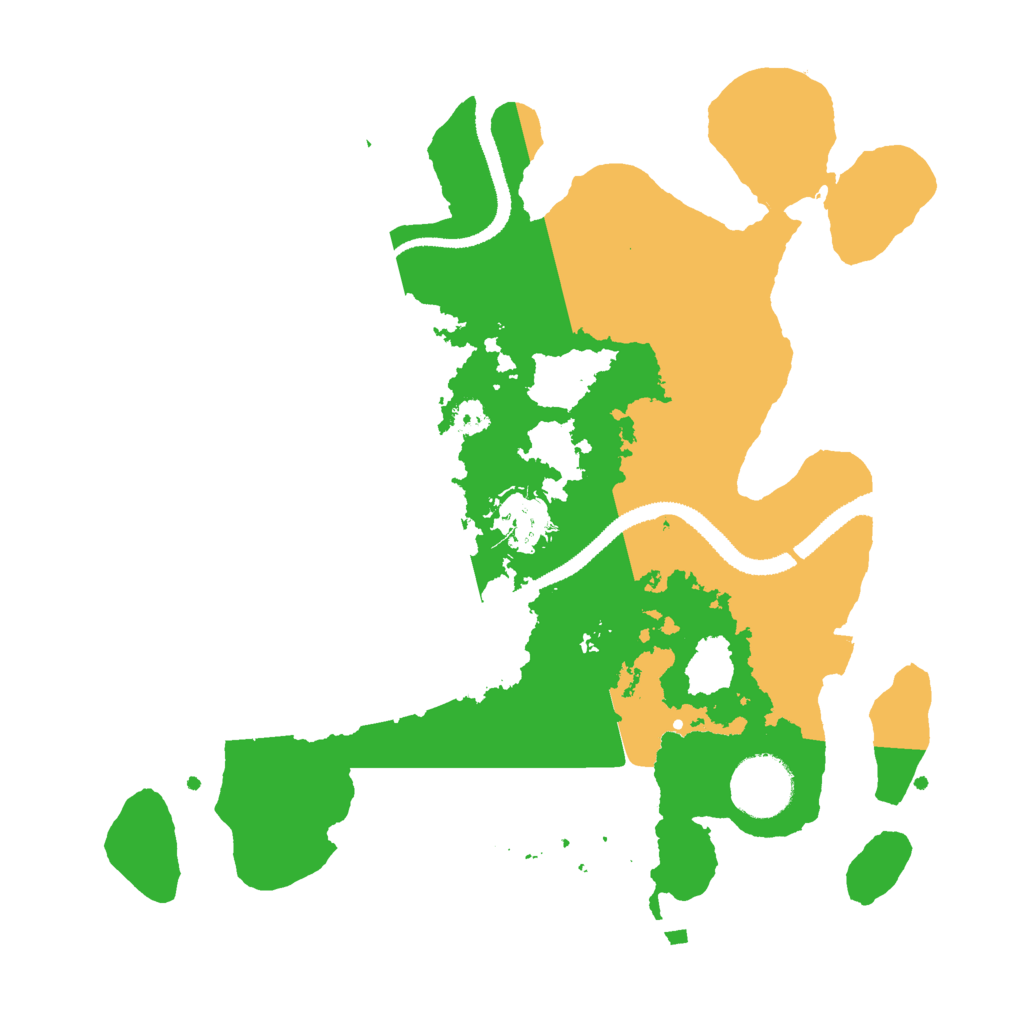 Biome Rust Map: Procedural Map, Size: 3000, Seed: 42023564