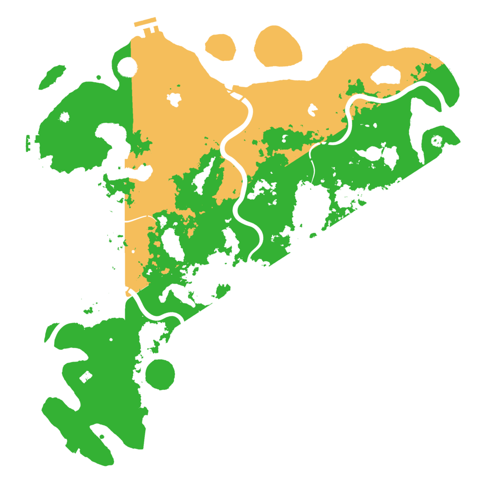 Biome Rust Map: Procedural Map, Size: 4500, Seed: 32543986