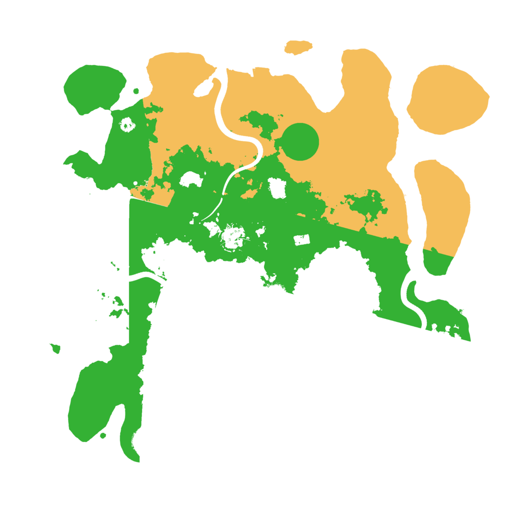 Biome Rust Map: Procedural Map, Size: 3600, Seed: 9658103