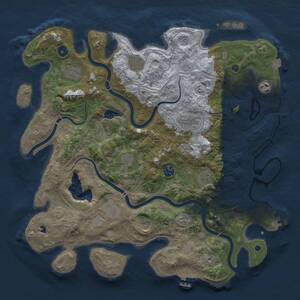 Thumbnail Rust Map: Procedural Map, Size: 4250, Seed: 1968481345, 16 Monuments