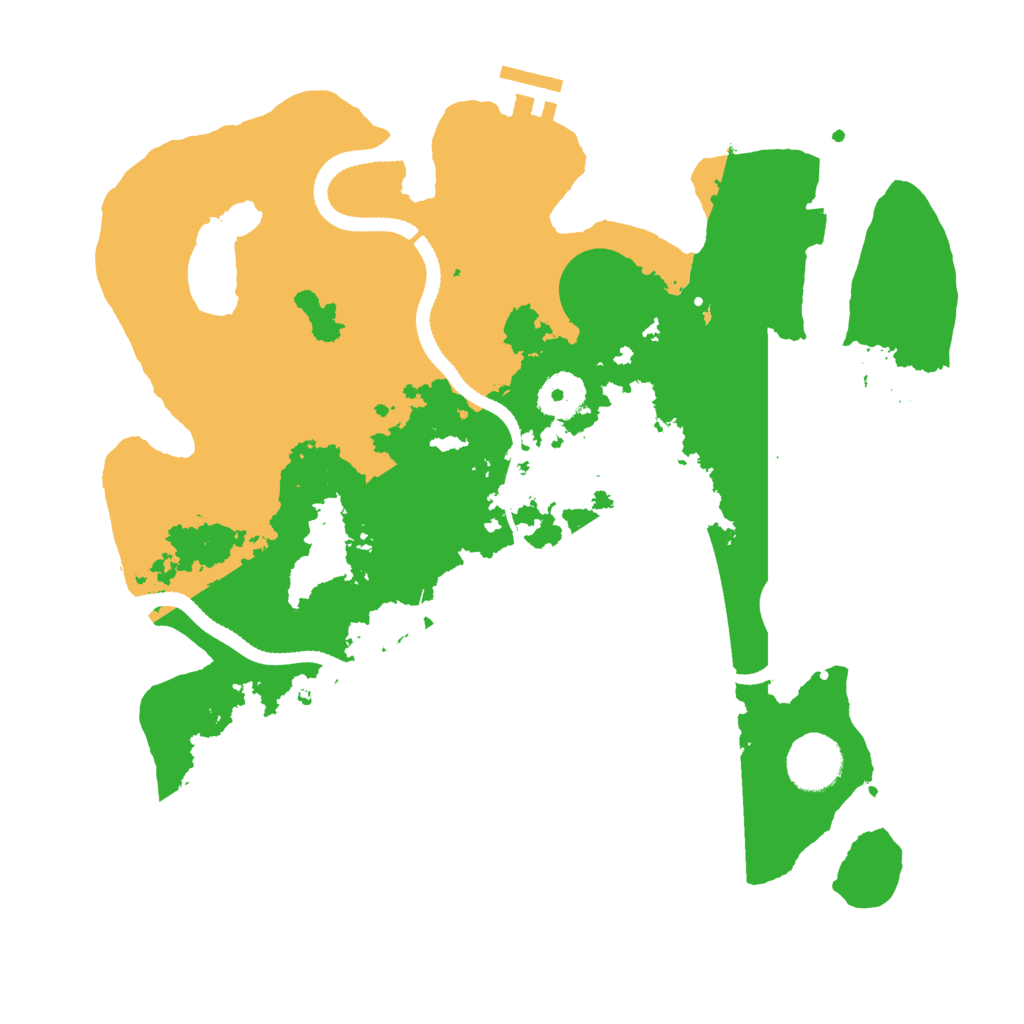 Biome Rust Map: Procedural Map, Size: 3300, Seed: 4130107