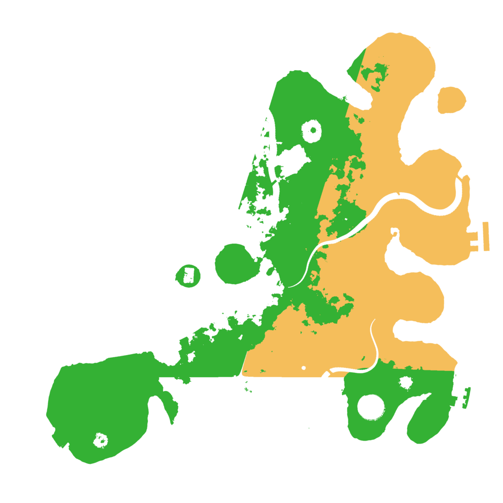 Biome Rust Map: Procedural Map, Size: 3500, Seed: 430960