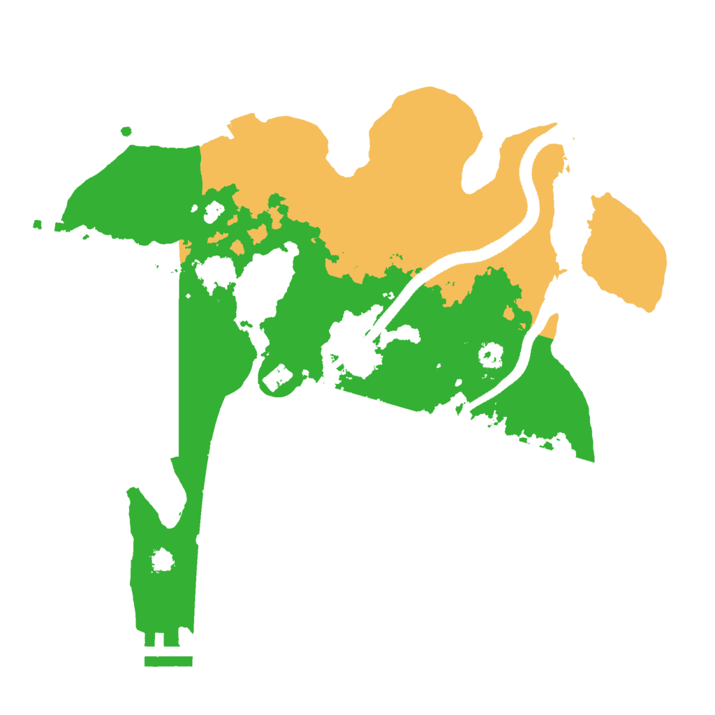 Biome Rust Map: Procedural Map, Size: 2800, Seed: 740166560