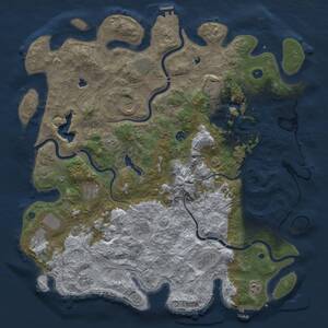 Thumbnail Rust Map: Procedural Map, Size: 5000, Seed: 2192026, 17 Monuments
