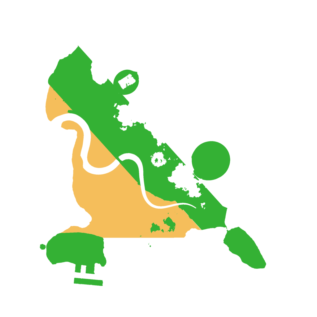 Biome Rust Map: Procedural Map, Size: 2200, Seed: 5000