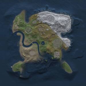 Thumbnail Rust Map: Procedural Map, Size: 2200, Seed: 5000, 7 Monuments