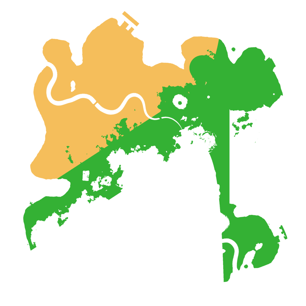 Biome Rust Map: Procedural Map, Size: 3200, Seed: 1678307215