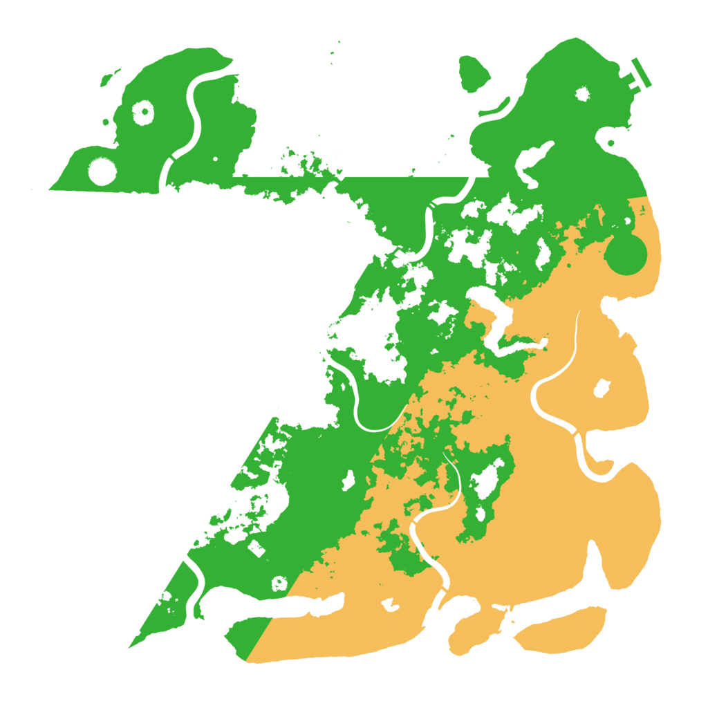 Biome Rust Map: Procedural Map, Size: 4500, Seed: 4435