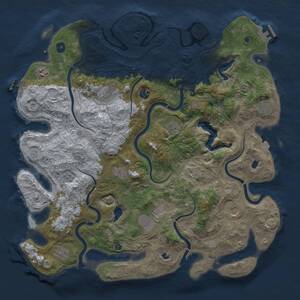 Thumbnail Rust Map: Procedural Map, Size: 4500, Seed: 4435, 16 Monuments
