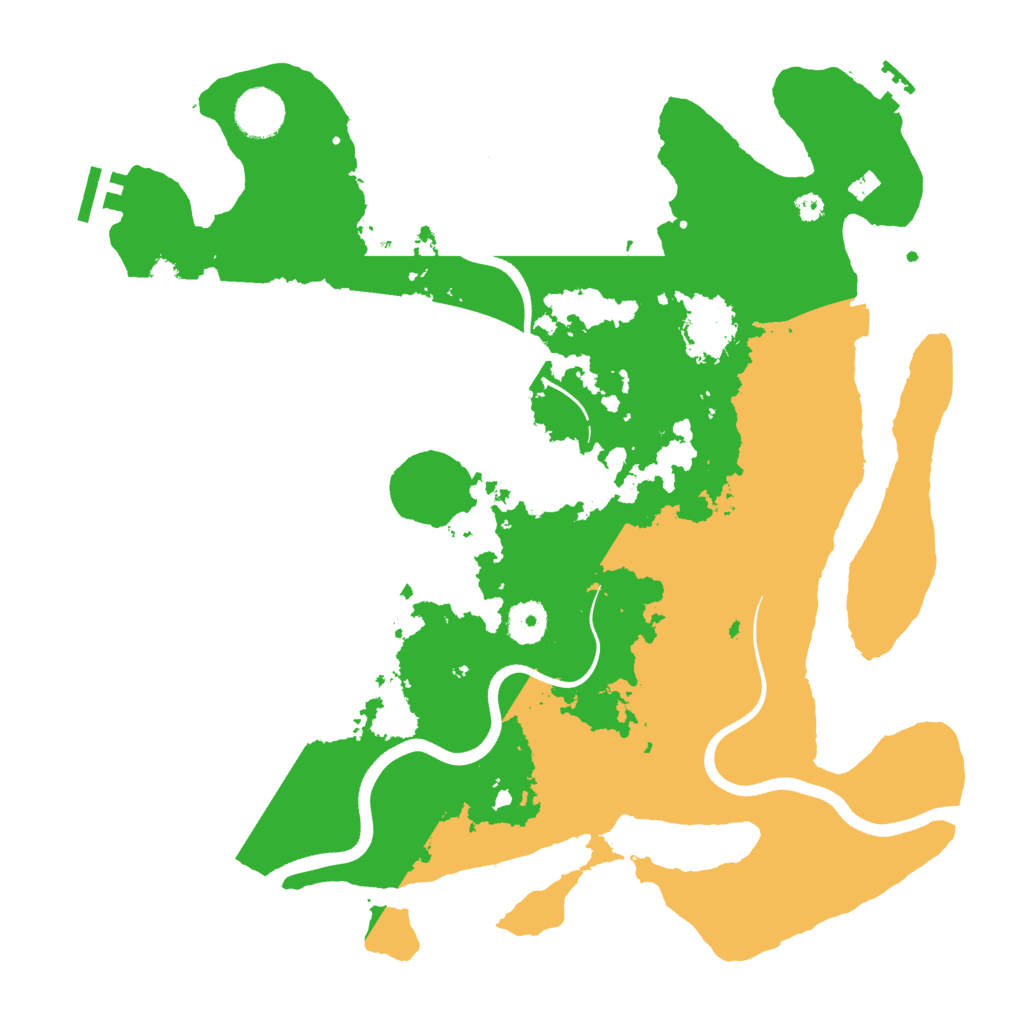 Biome Rust Map: Procedural Map, Size: 3700, Seed: 1171729236