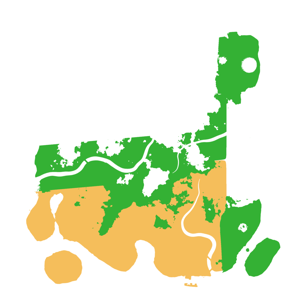 Biome Rust Map: Procedural Map, Size: 3500, Seed: 1881634261