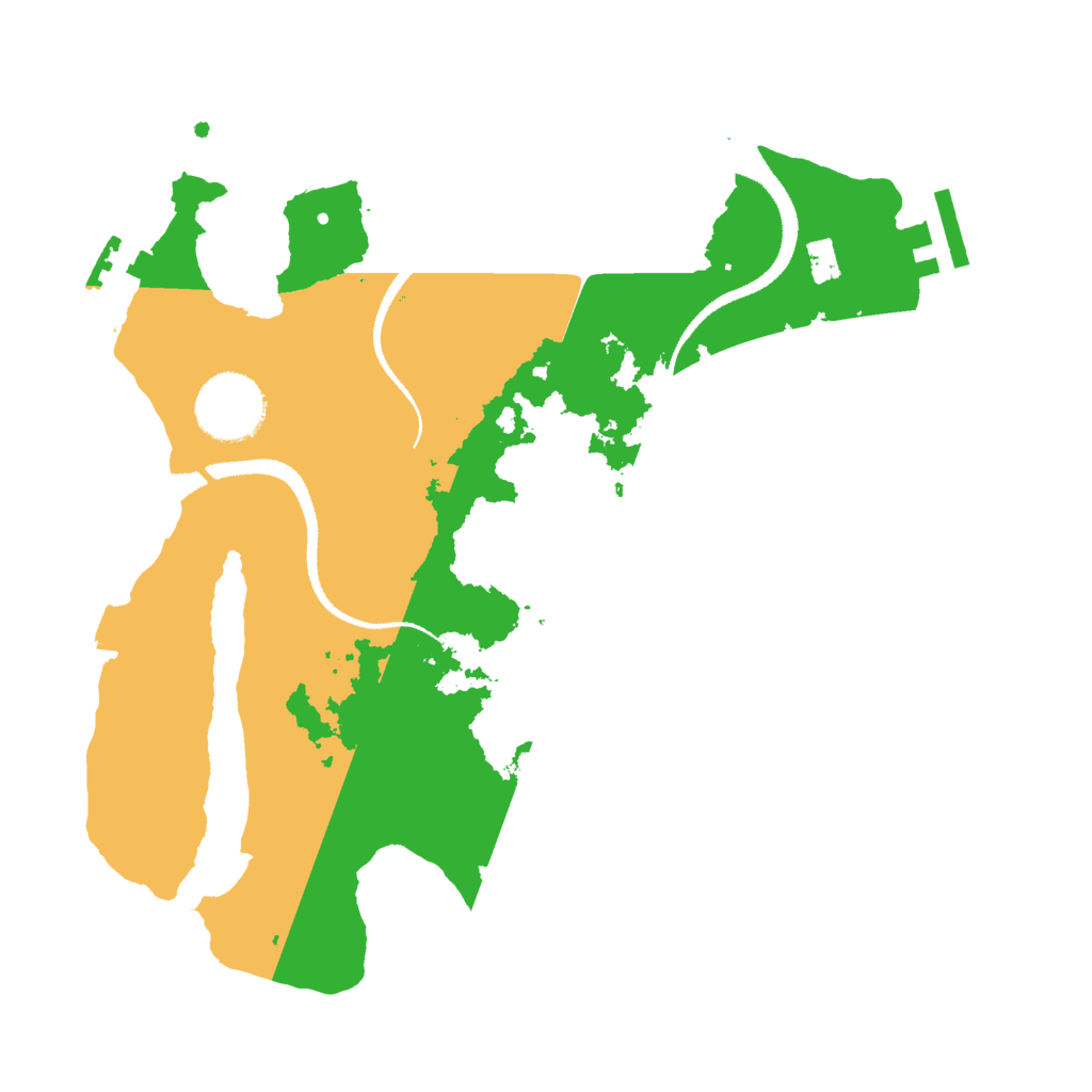 Biome Rust Map: Procedural Map, Size: 2800, Seed: 15874