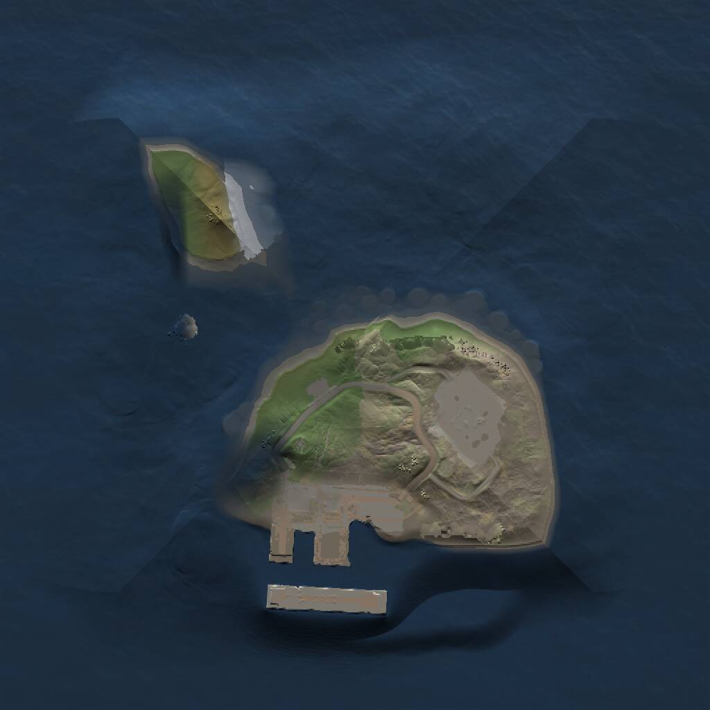 Rust Map: Procedural Map, Size: 1200, Seed: 95535, 2 Monuments