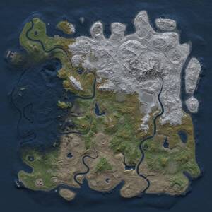 Thumbnail Rust Map: Procedural Map, Size: 5000, Seed: 485641177, 16 Monuments